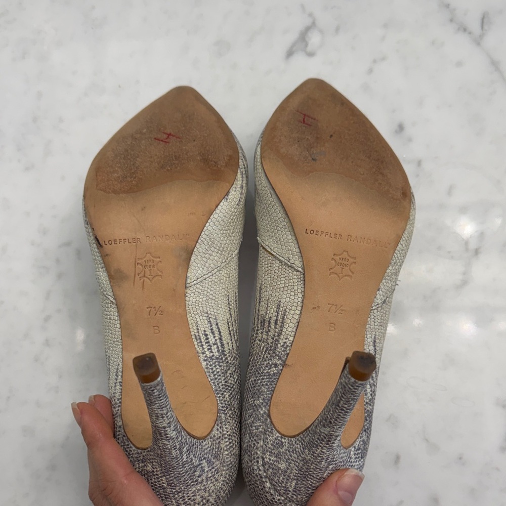 Loeffler Randall Snakeskin Pattern Heels - Picture 5 of 6